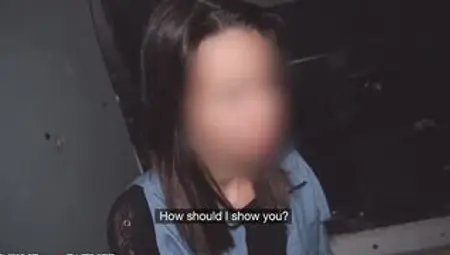DEVIANTE - Homeless Dark Haired Confesses Before Deep Throat Oral Sex and Rough Hard Sex