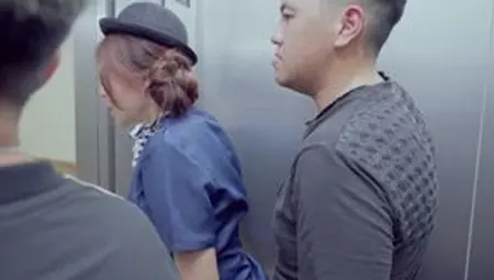 Horny Chinese fly attendant elevator action - Perv Milfs n Teens