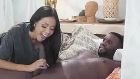 After sucking a large, ebony schlong, Canela Skin is getting nailed the way that babe loves the majority