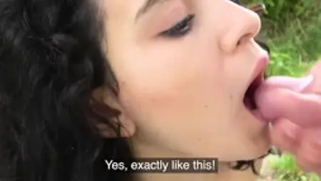 Public Agent Super-Steamy taut Spanish gash plowed outside for money