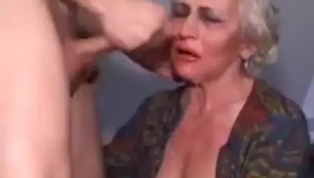 GRANNY NORMA FACE FUCK!