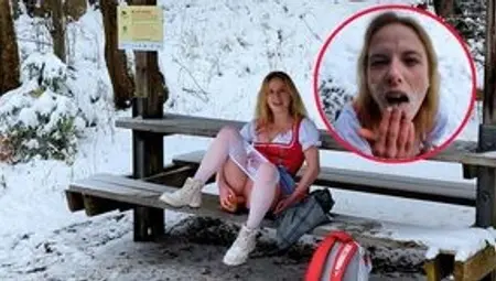 Whore on the mountain! Now they&#039;re already fucking on the hiking trail! There is no sin on this mountain pasture!