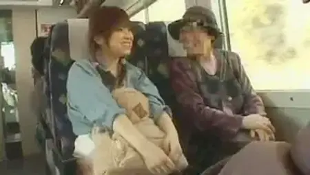 Unfortunate girl horrifying train ride to granny house in Japan
