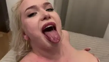POV Fucking with Thick Blonde Vera Jaw with Cumshot in Mouth