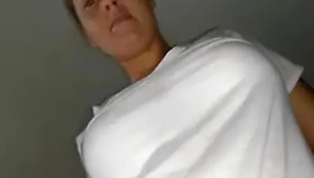 Buxom Milf With A Fabulous Butt Jumps On Top Of A Black Pole