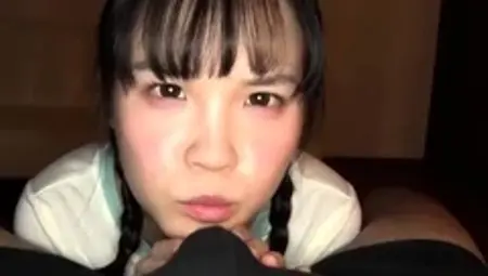 Huge Japan blowjob and handjob POV orgy with a cumshot