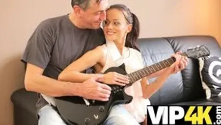 OLD4K. Petite Romanian teen Tina Walker is nailed by the old guy