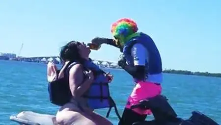 Virgo Peridot and Mandimayxxx Getting Banged By Gibby The Clown On A Jet Ski Into The Middle Of The Ocean