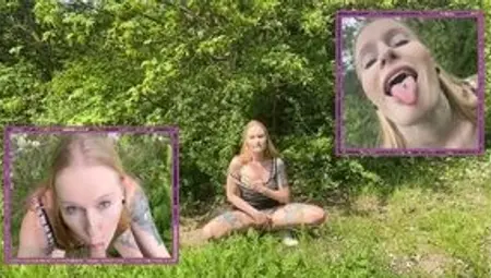Slut?!? Spontaneous outdoor Blowjob!