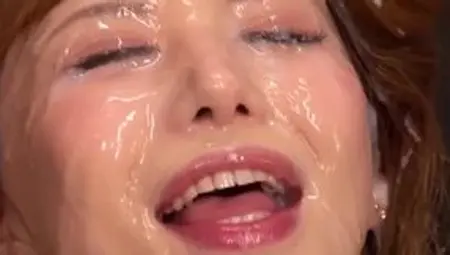 Compilations of Asian Japanese Bukkake Girls Taking Facial Cumshots