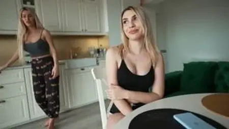 Mom's got a new role, she's joining me and my girlfriend for a group bang