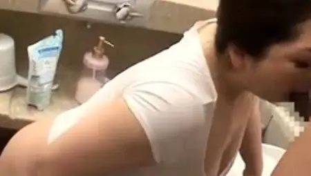 Enticing Japanese milf Kaho Kasumi gives hardcore blowjob