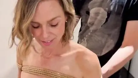 Friends take turns fucking bound up ex-wife till she begs for double Cummed / Sloppy seconds / Hotwife