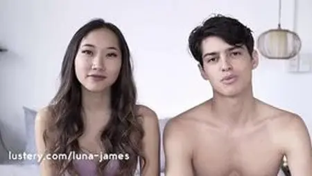Real couples try anal sex at porn casting