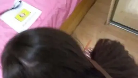Parrotgirl on her knees taking good thong drubbing and hard booty pounding