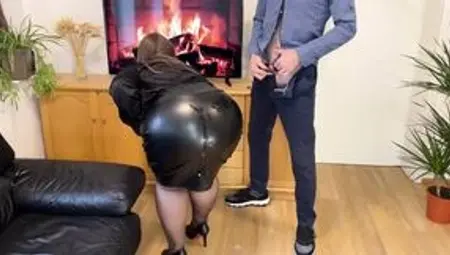 Old bitch mother-in-law knows how to get her son-in-law&#039;s attention