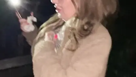 A dude made me suck his rod at the park and then do a public cum walk