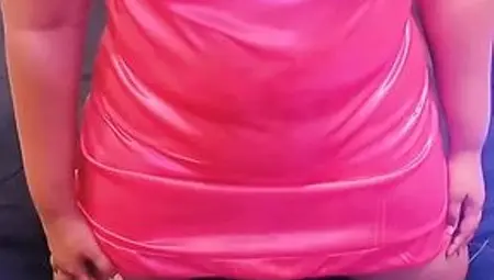 Fantasy Roleplay Between Amma and Stepson in Pink Satin Nighty