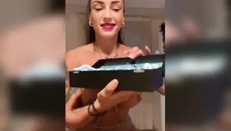 Horny brunette squirting with satisfyer, after using a dildo to moan and enjoy.