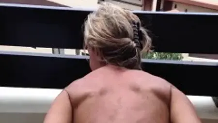 Vacation fuck on balcony
