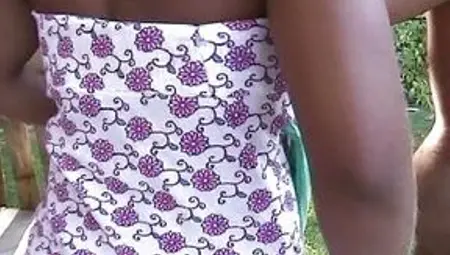 Two Hot Ebony Girls From France Getting Fucked in the Backyard