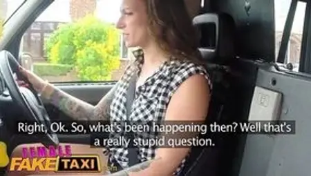 Lesbian Bride-to-be's Naughty Last Ride in Fake Taxi