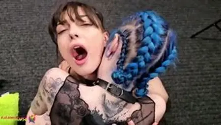 Emo girl Kati Liane having intense orgasms - Teen