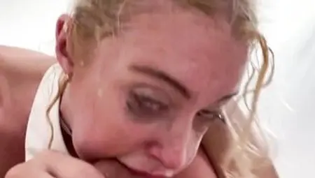 Face Fucking Chloe Cherry while she Drools all over my Thick Penis SLOPPY Oral Sex