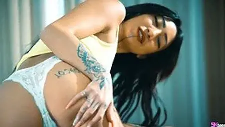 Mali Ubon, a hot Italian babe with small tits, gets a hardcore pounding from a hung stud in stunning 5K video