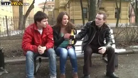 Casual Girl Has Intercourse With Two Guys