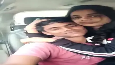 Indian hot girlfriend and boyfriend kissing