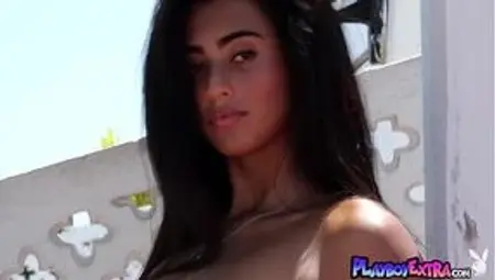 Sunny Latina Teen Katherinne Sofia Relaxing in the Sun