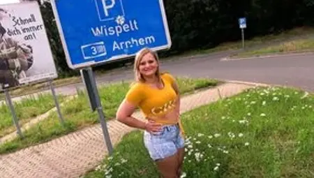 Sex-parking-lot! Lina Wants Sperm, Big-ass Teen Fucked Without a Condom