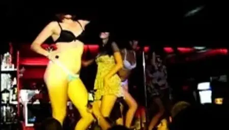 Dance club gets rocking with a lot of babes getting naked a