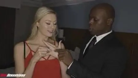 NEW SENSATIONS - Hot Cheating Wife Fucks Black Employee at Hotel (Amber Moore)