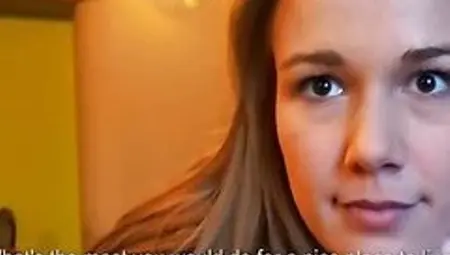 Czech girl Dominika stuffed for money