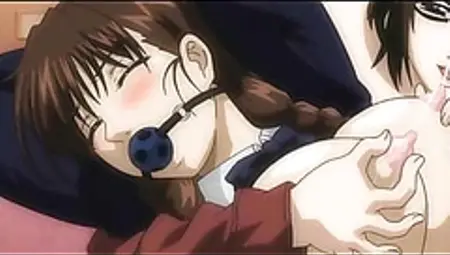 Anime mistress sexually tortures teen couple