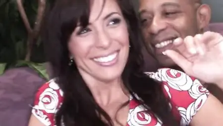 Black stallion is stretching white MILF with his massive cock