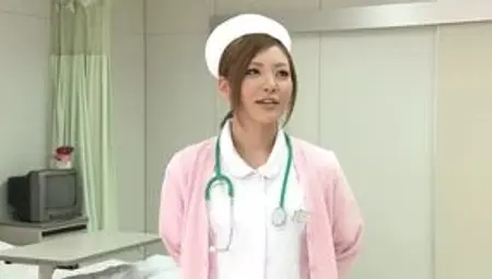 JAPANESE NURSE ENJOYS GETTING TITS SUCKED BEFORE A HARD FUCK