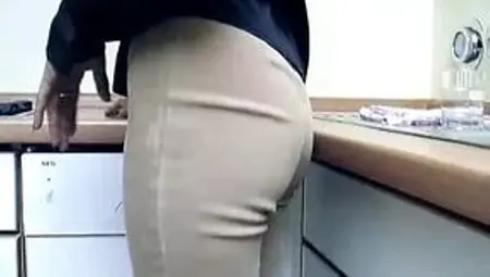 A horny blonde lady from Germany adores fucking in the kitchen