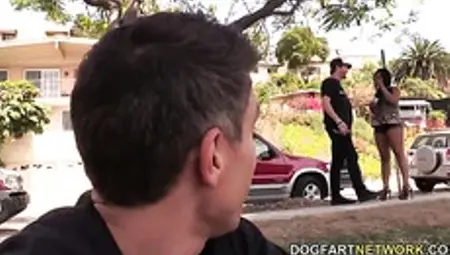 Monique Symone Gets Picked Up And Fucked By White Guys