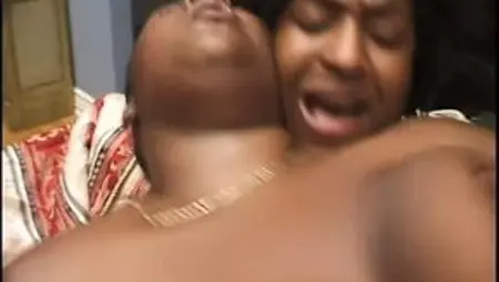 Big sex toy loving black BBW lesbians suck and fuck each others&#039; wet slits