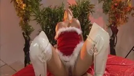 Hot Santa Claus with Huge Boobs Rides a Big Cock