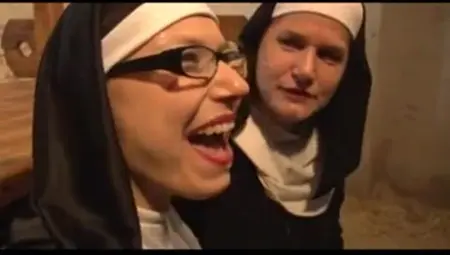 Filthy Chubby Nuns Love Lesbian Foreplay And Big Dicks