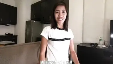 Tiny Filipina 19 Year Old Riding Biggest Dick Getting Knocked Up