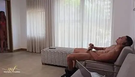 My Stepson Catches Me Masturbating with His Microphones - Monique Fuentes & Max Betancur