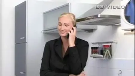 A blonde MILF who is open to sexual fantasies lures her partner to get screwed