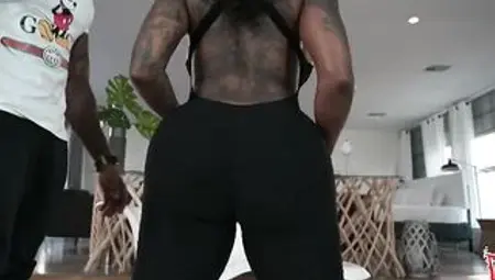 Unproffesional Tutor Can't Resist Giving BBC To Large Butt Black Latin Babe GoGo FukMe