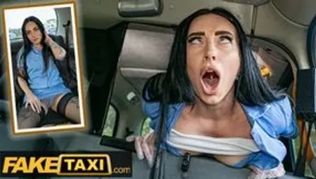 Fake Taxi Hot Nurse in Uniform Gives Driver a Suck and Fuck before a Meeting