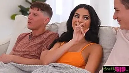 Angel Gostosa's Step-Sis Loves Watching Rion King and Parker Ambrose Get Nailed in HD Porn